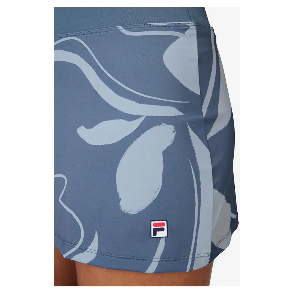 Women's Essentials A-Line Tennis Skort Elemental Blue and Celestial Blue