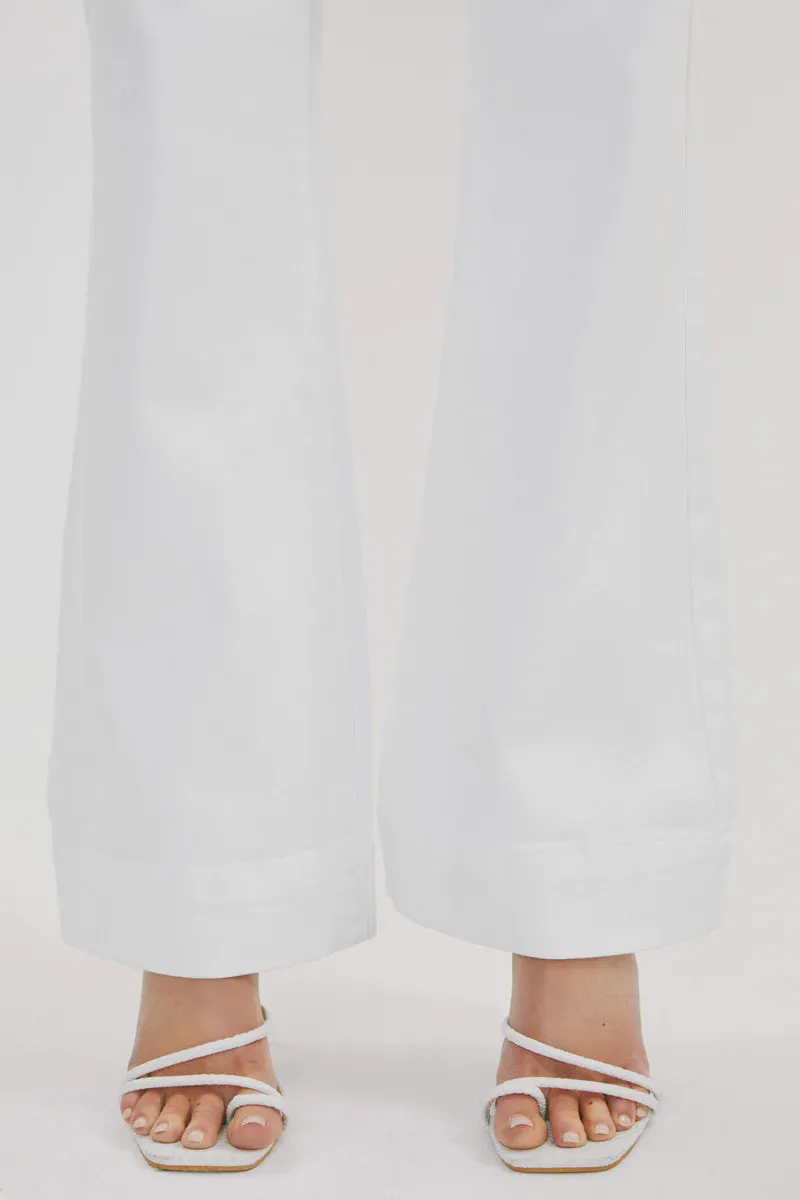 Women's KanCan Allegra Mid Rise Flare White Jeans