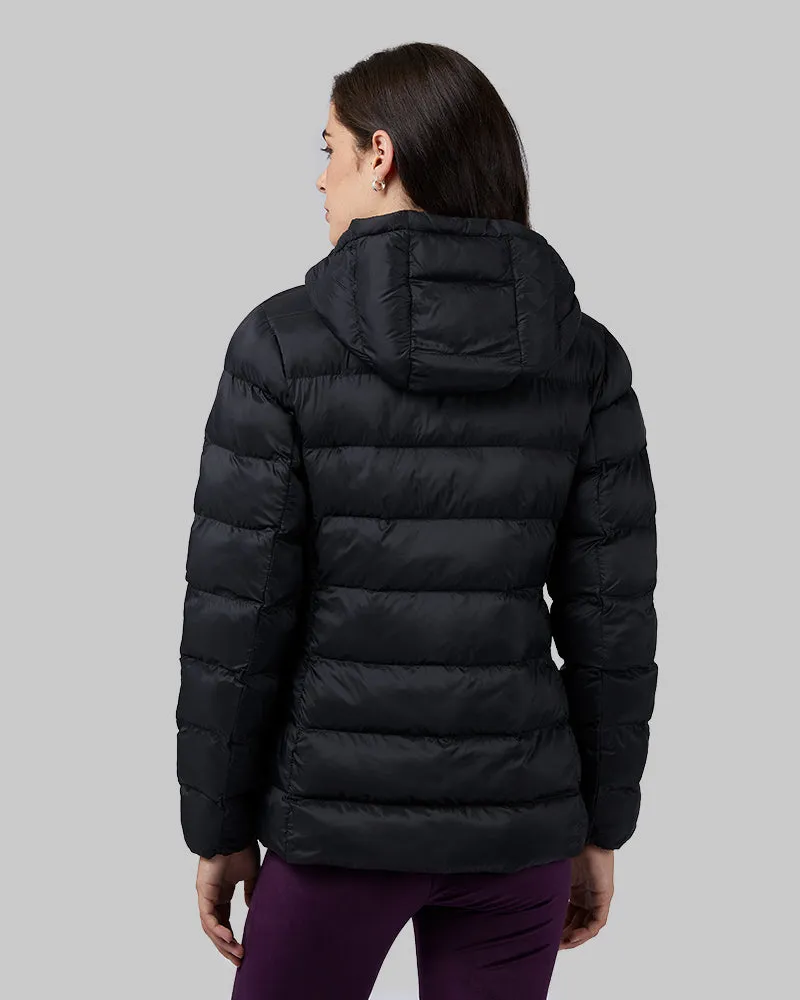 WOMEN'S LIGHTWEIGHT POLY-FILL PACKABLE HOODED JACKET