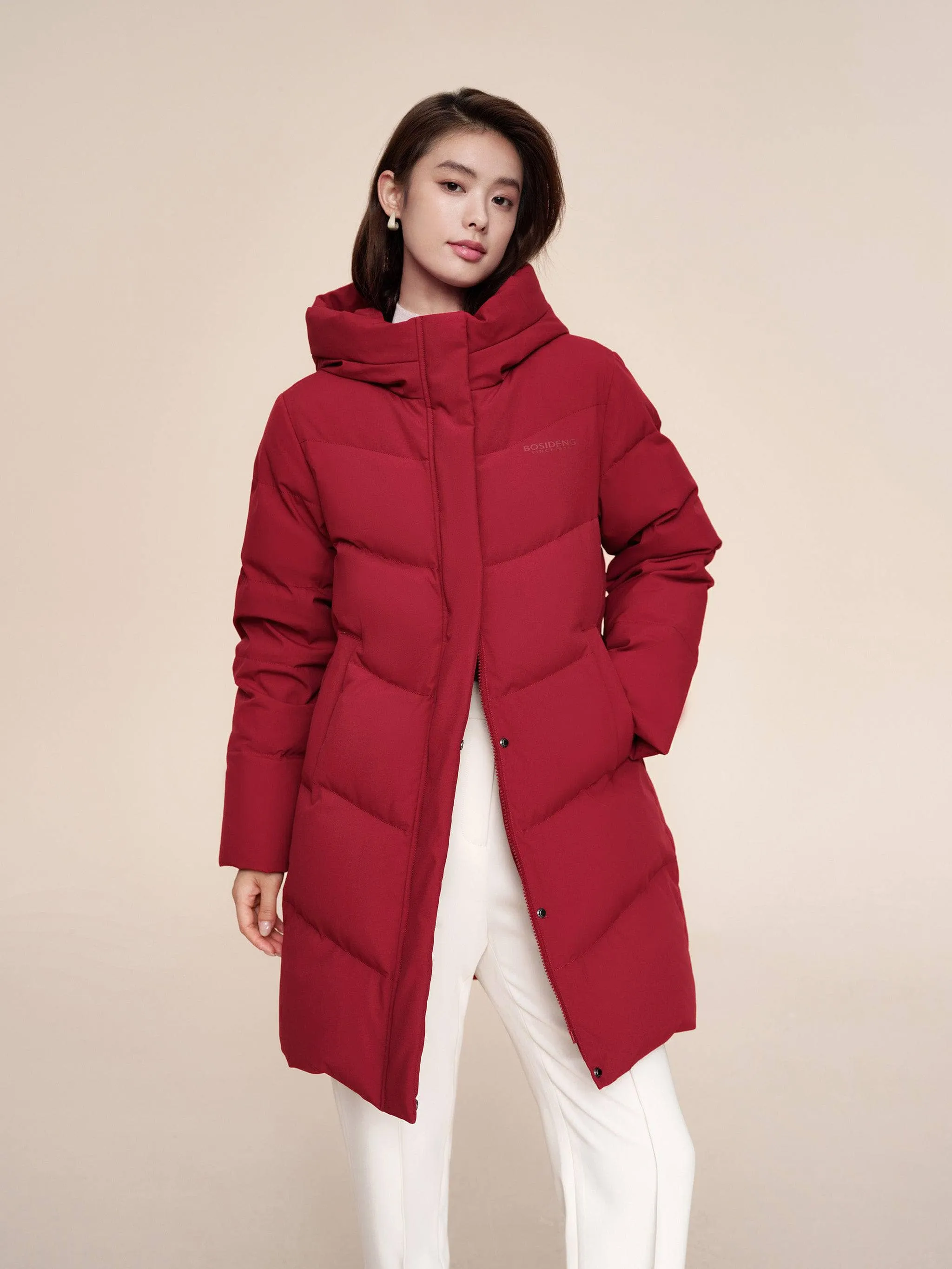 Women's Middle Length Down Coat 5124