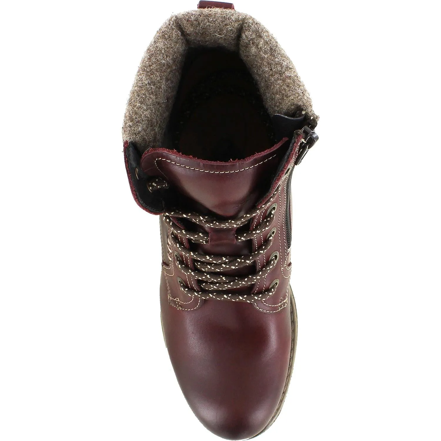 Women's Taos Cutie Deep Red Leather