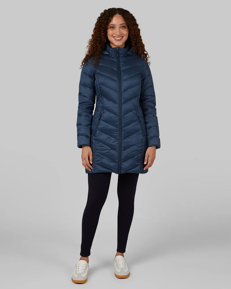 WOMEN'S ULTRA-LIGHT DOWN PACKABLE 3/4 JACKET