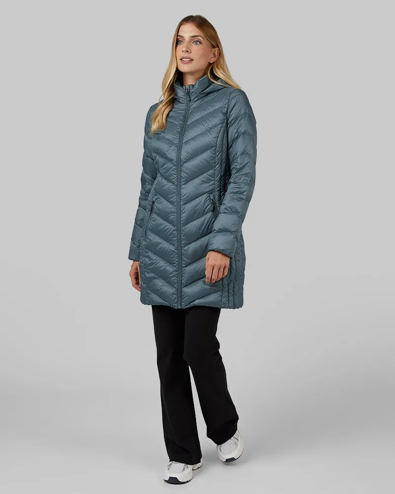 WOMEN'S ULTRA-LIGHT DOWN PACKABLE 3/4 JACKET