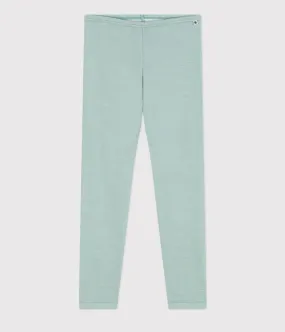 Wool/Cotton Leggings - Green