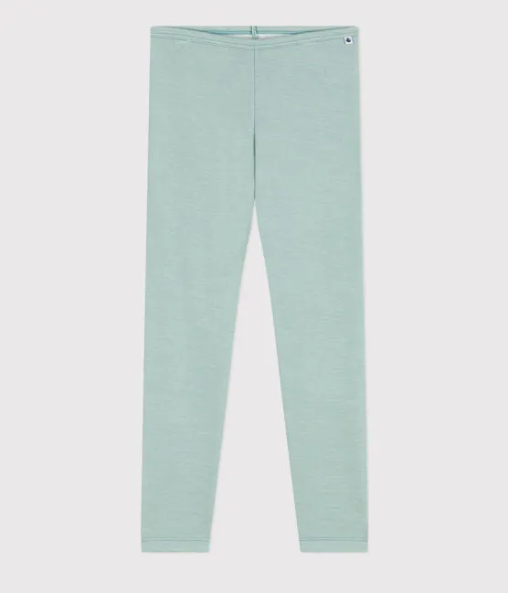 Wool/Cotton Leggings - Green