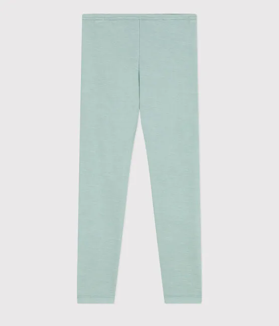 Wool/Cotton Leggings - Green