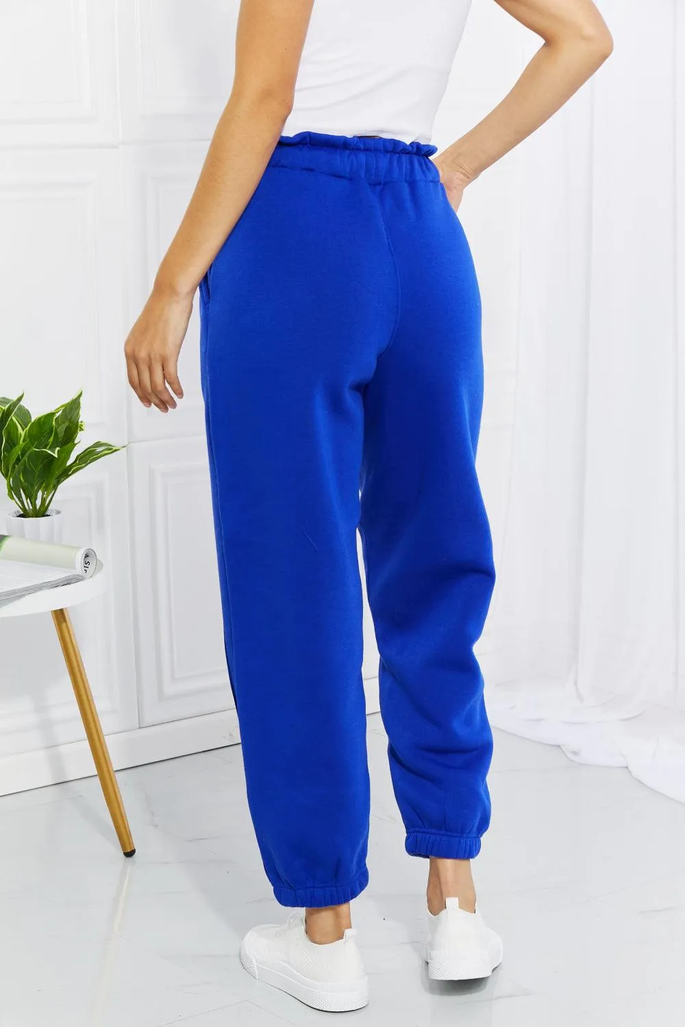 Zenana Full Size Can't Stop Me Waist Joggers