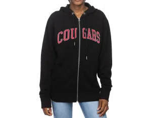 ZooZatz Unisex Black "COUGARS" Full Zip Hoodie